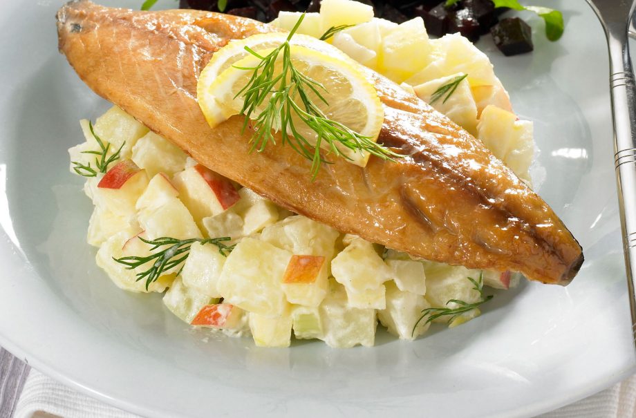 Mackerel horseradish salad