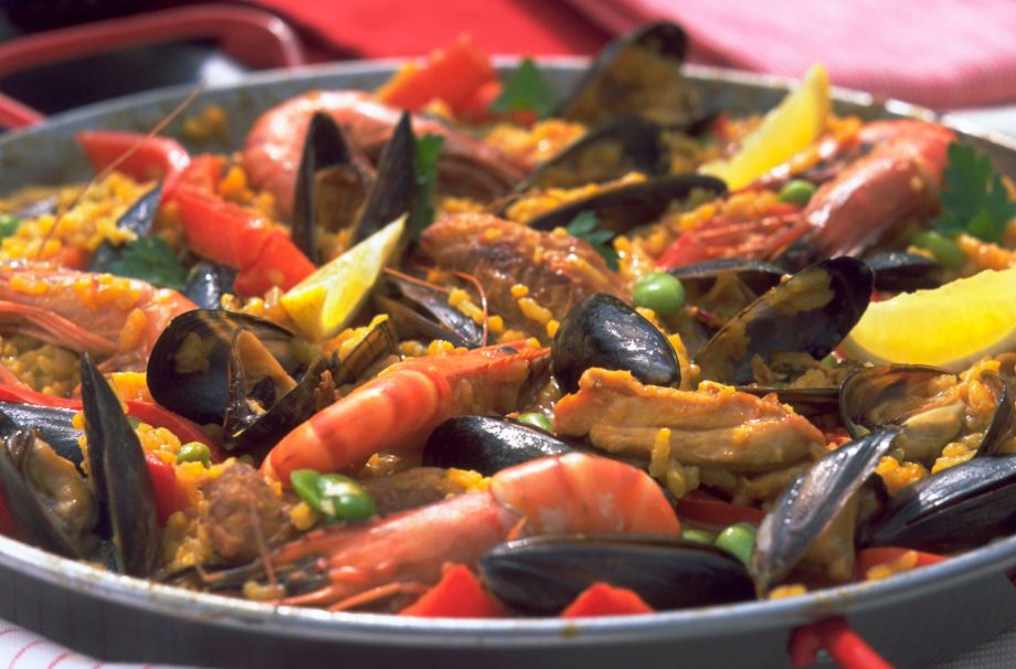 Traditional paella