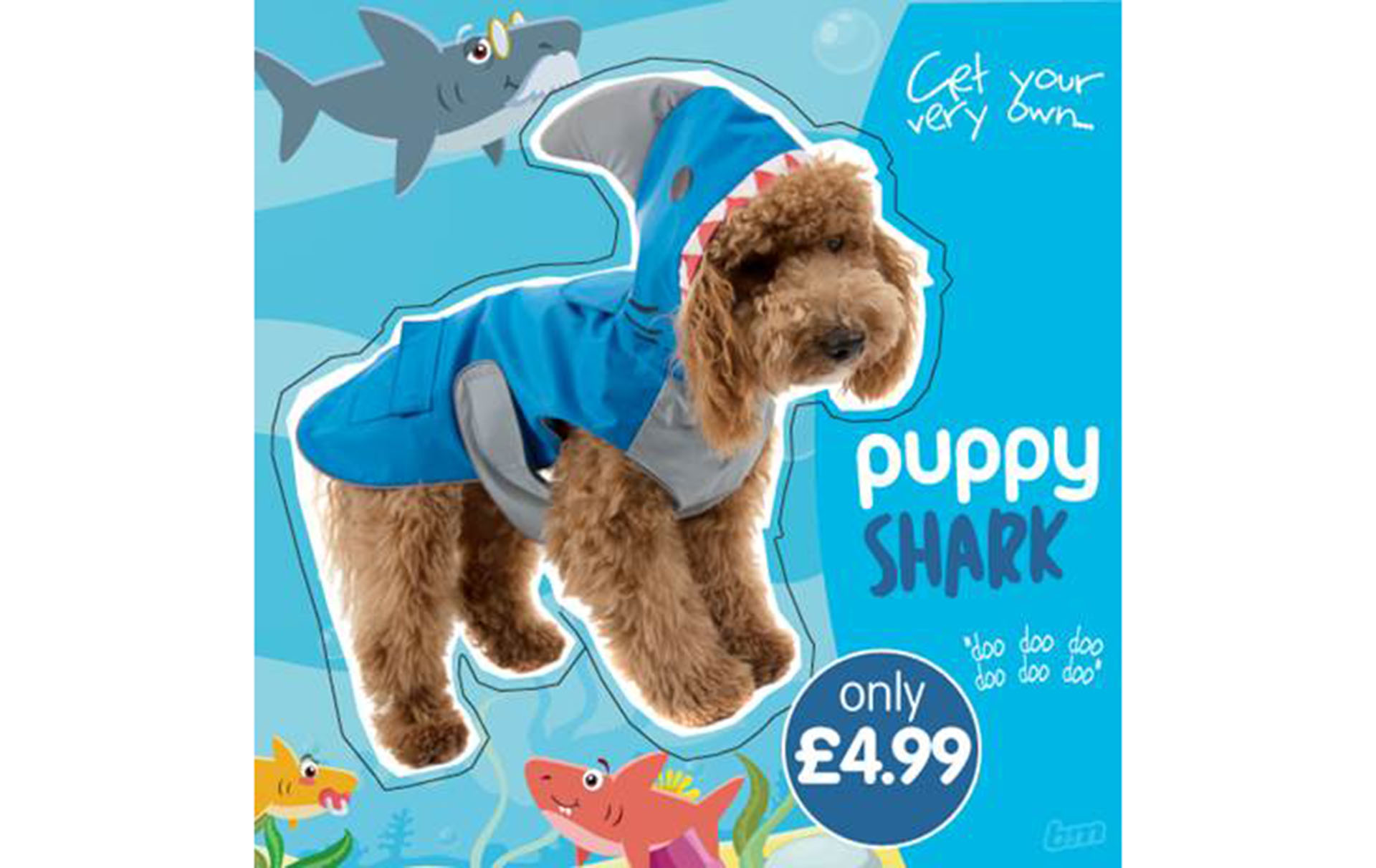 You can now dress your dog as a baby shark with B&M’s outfits