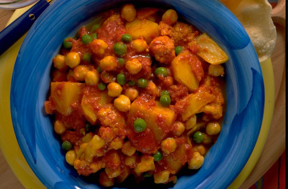 Chickpea and potato curry