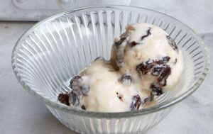 Mary Berry’s Quick Cooking rum and raisin ice cream