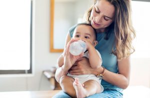 baby bottle feeding