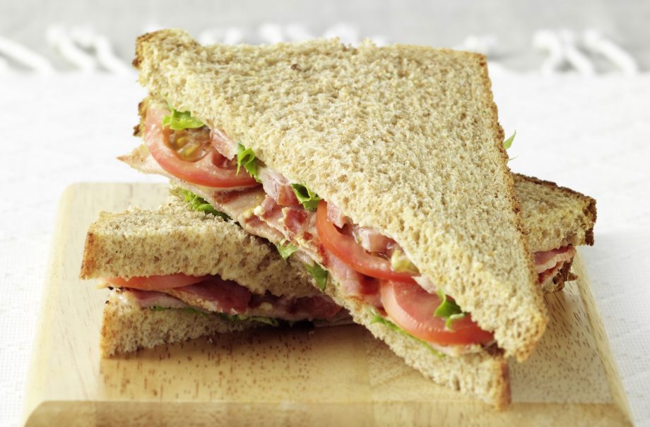 Bacon, lettuce, and tomato sandwich