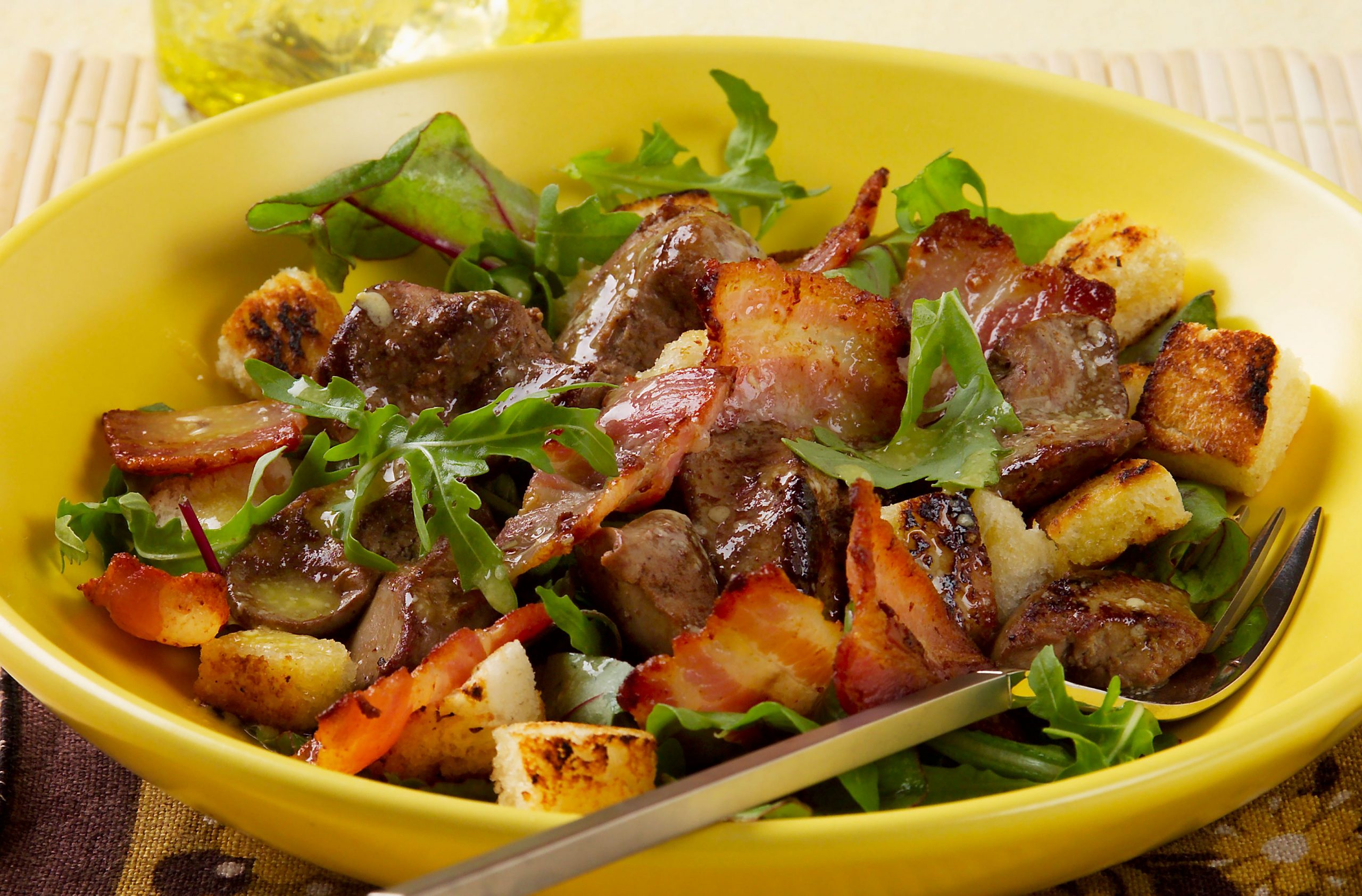 Chicken liver salad