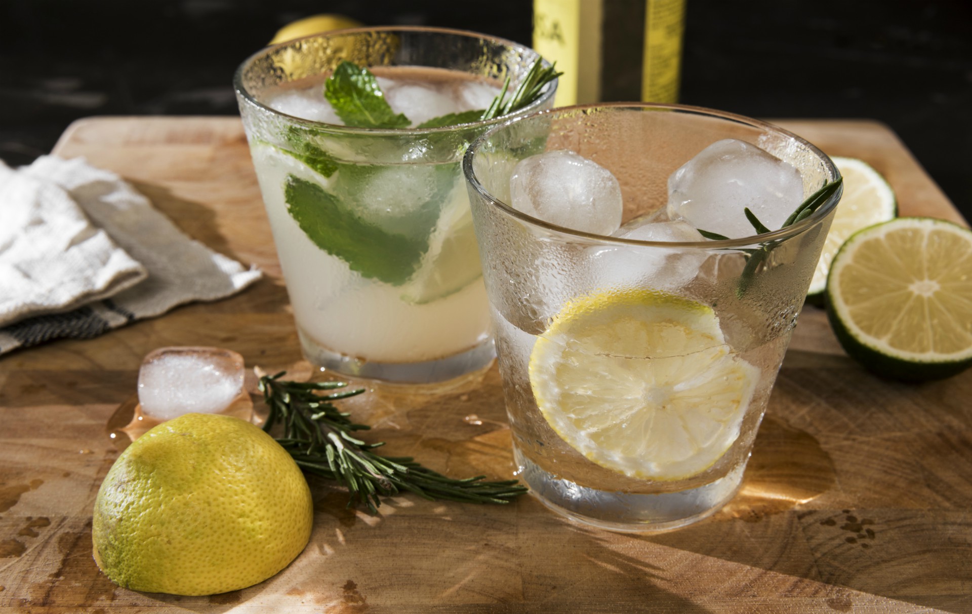 Drinking gin