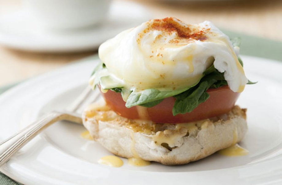 Veggie eggs Benedict