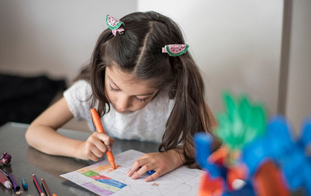 girl drawing