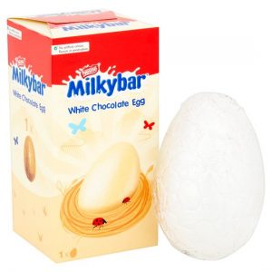white chocolate Easter egg