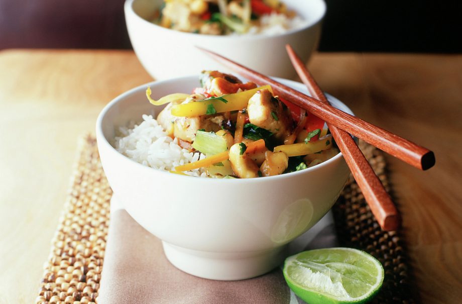 Chicken and cashew stir-fry