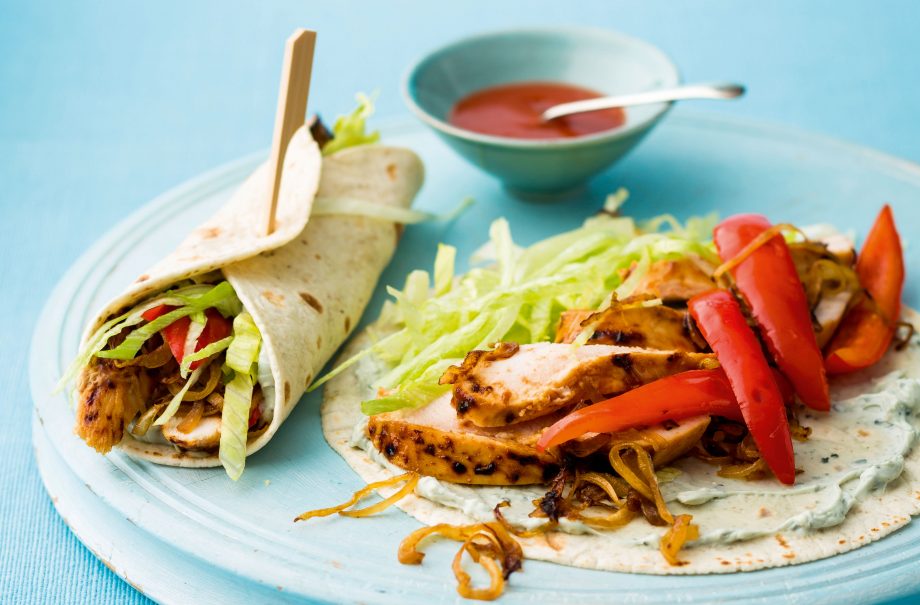 Chicken satay lettuce wraps