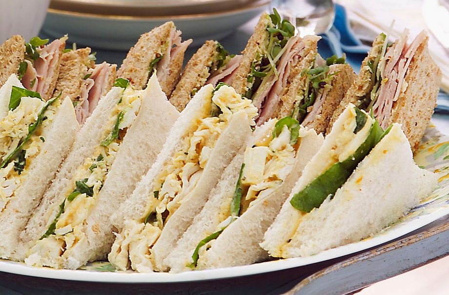 Ham and Tewkesbury butter sandwich