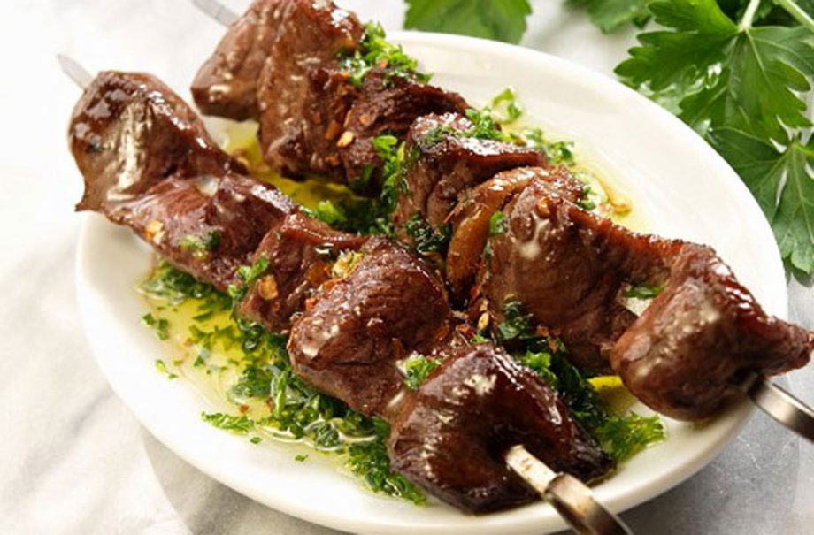 Homemade takeaway kebab