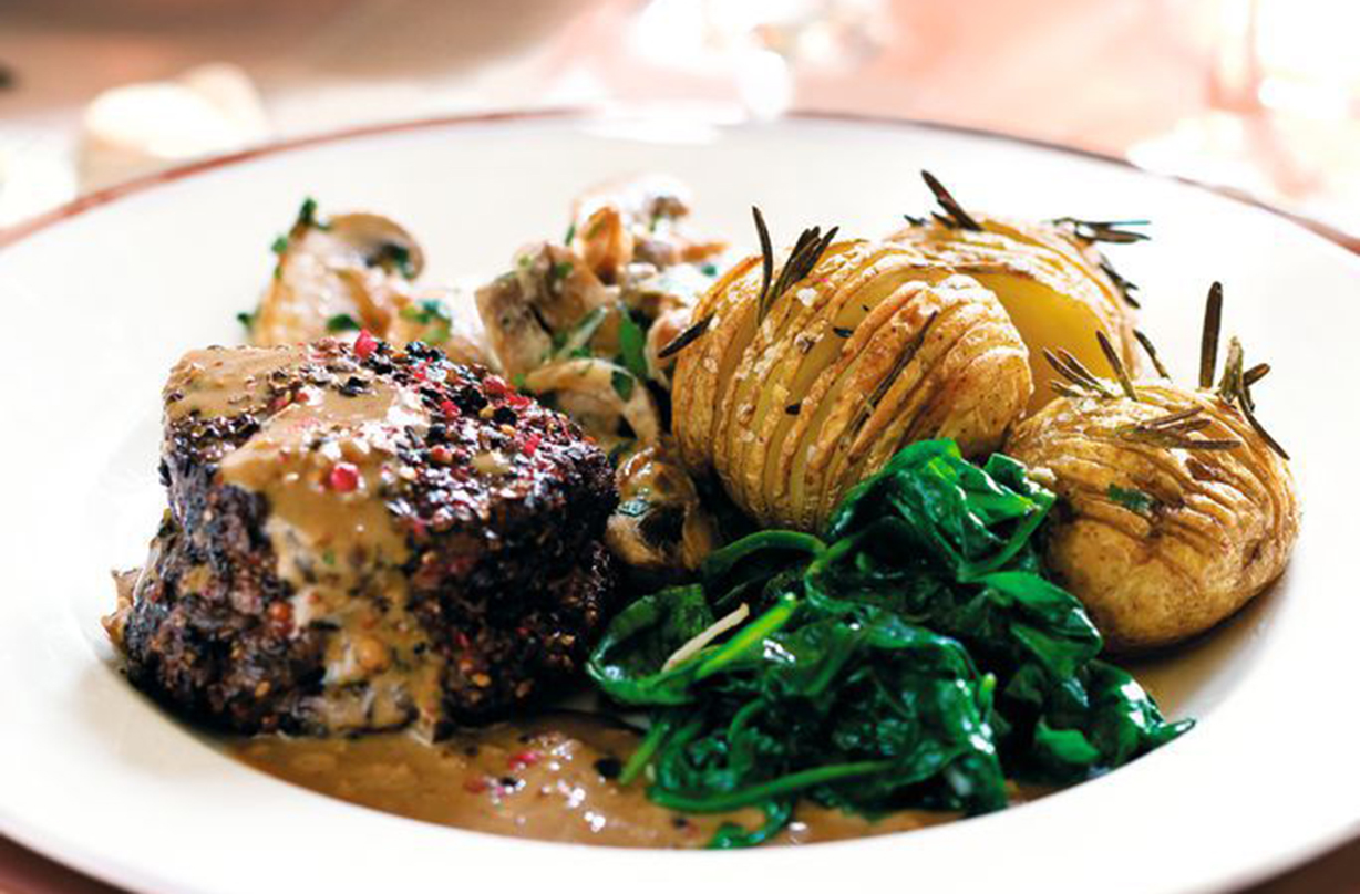 Slimming World's Fillet Steaks With Mustard Sauce And Hasselback