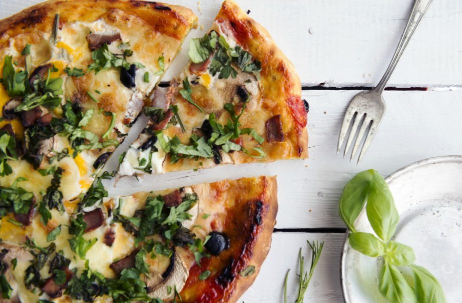 Four cheese pizza