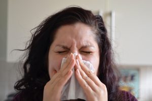 sneezing