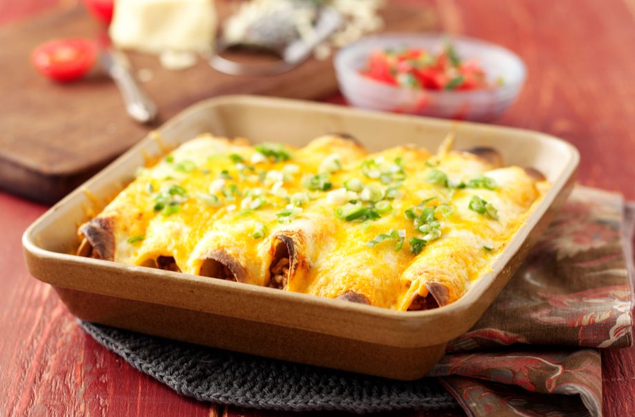 Main: Pork enchiladas