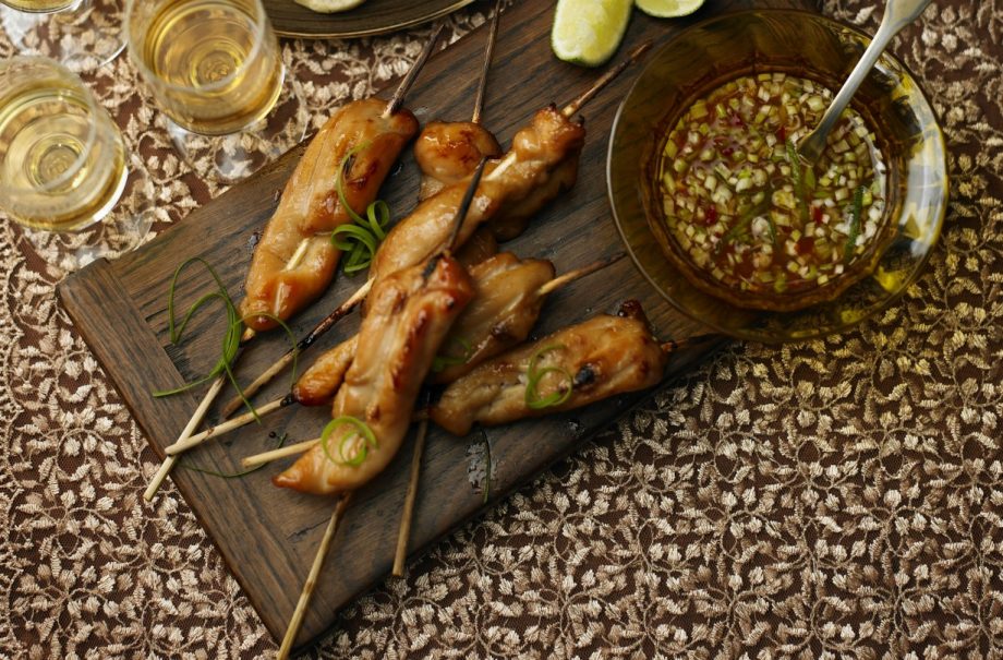 canape recipe_Hot and spicy chicken skewers