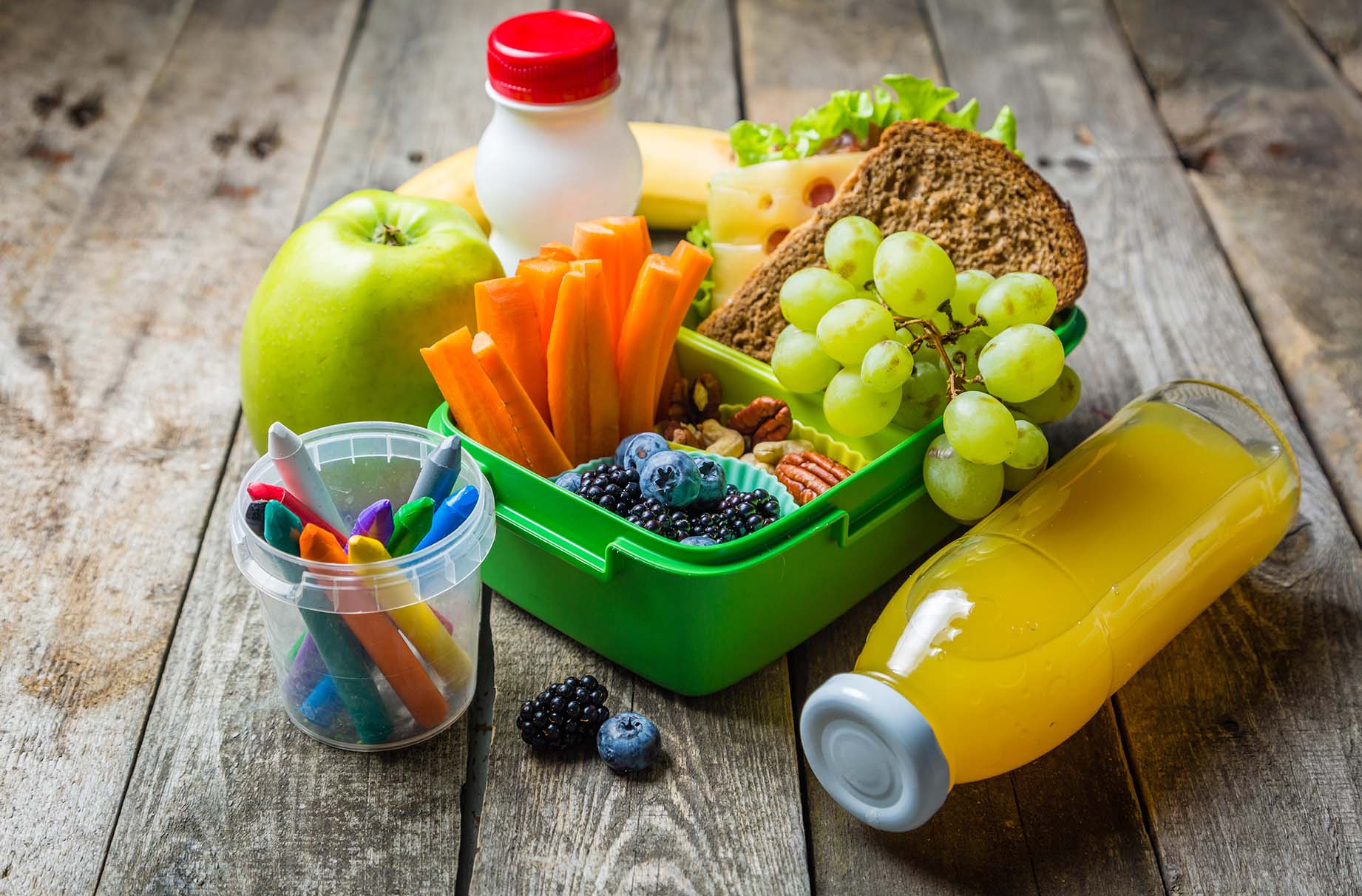 kids packed lunch