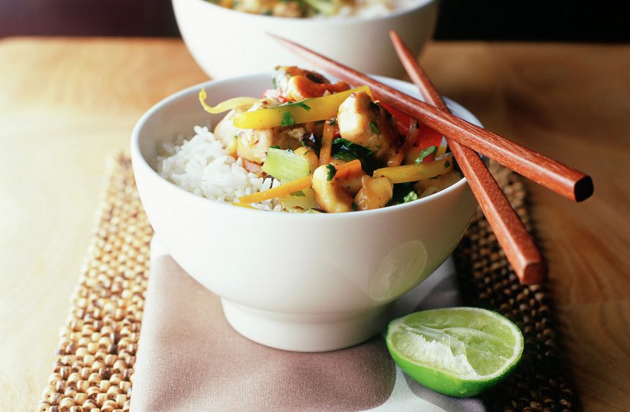Chicken and cashew stir-fry