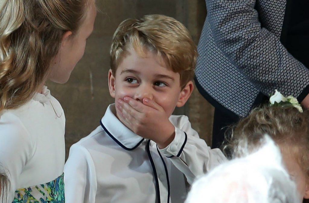 Princess Charlotte Prince George bridesmaid pageboy