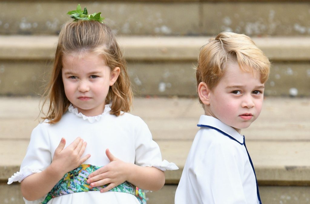 Princess Charlotte Prince George bridesmaid pageboy