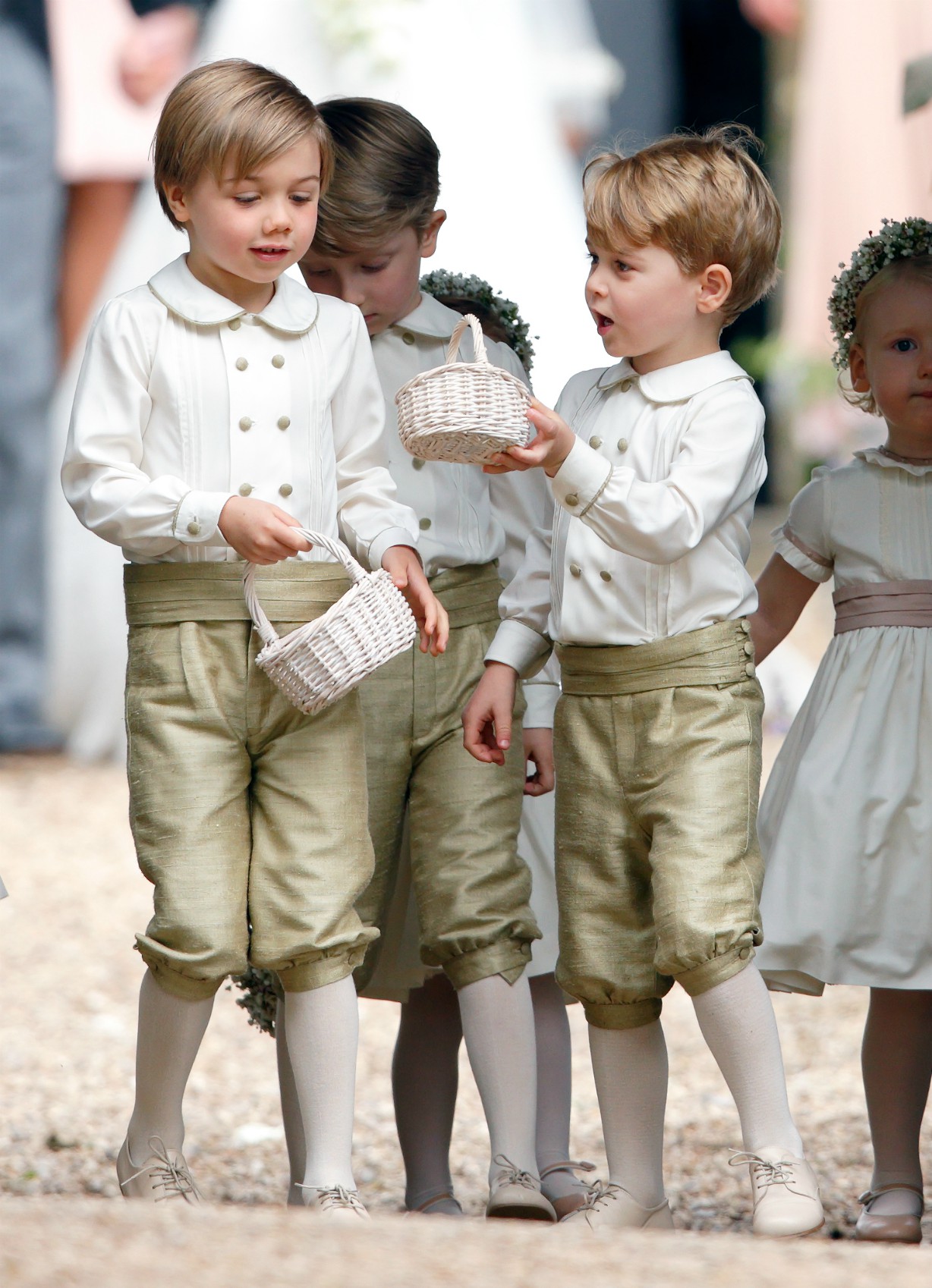 Princess Charlotte Prince George bridesmaid pageboy