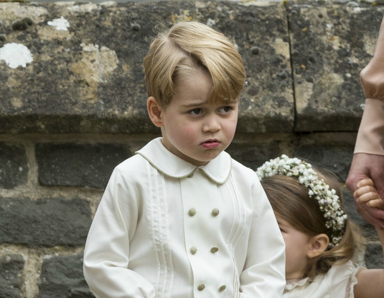 Princess Charlotte Prince George bridesmaid pageboy