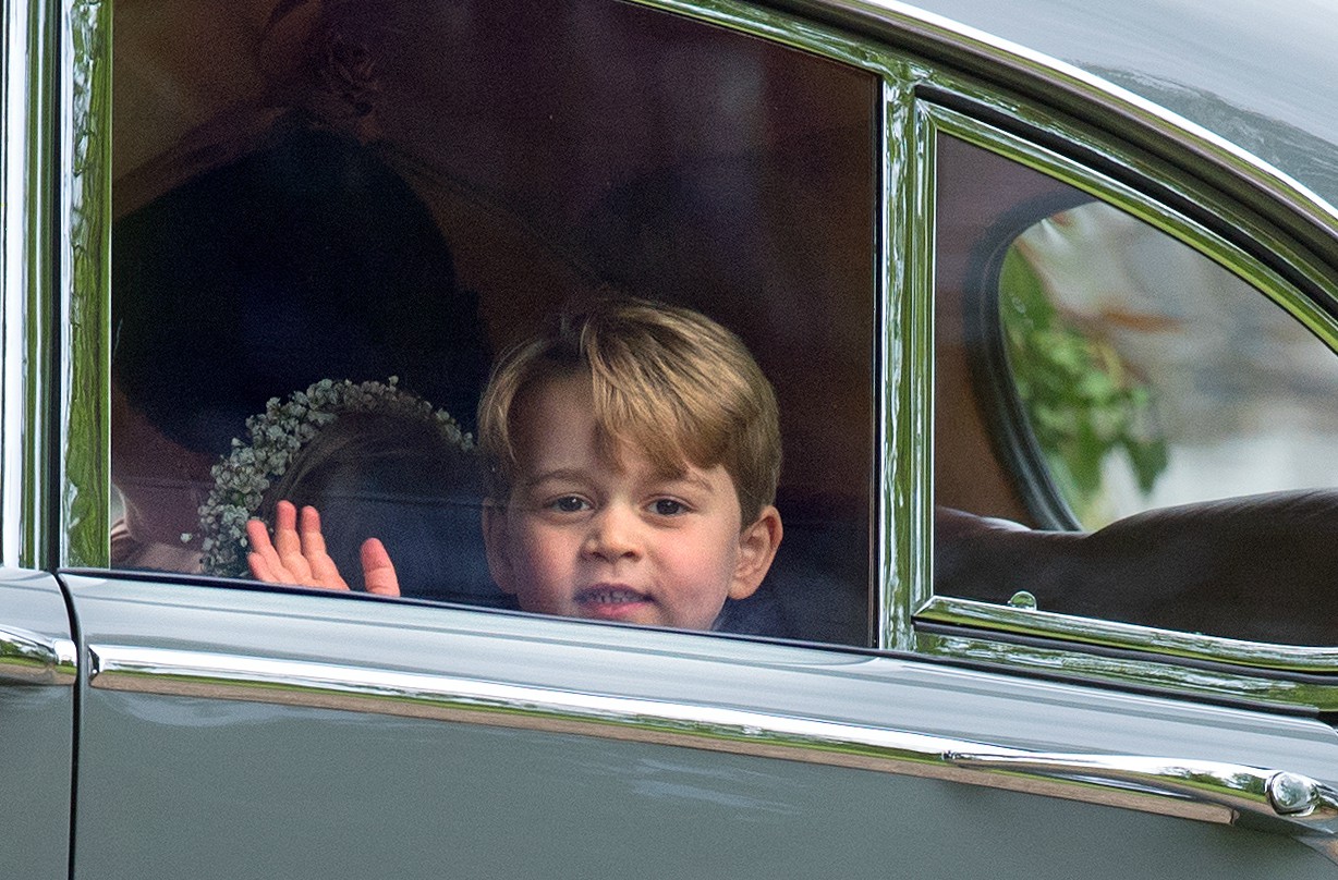 Princess Charlotte Prince George bridesmaid pageboy