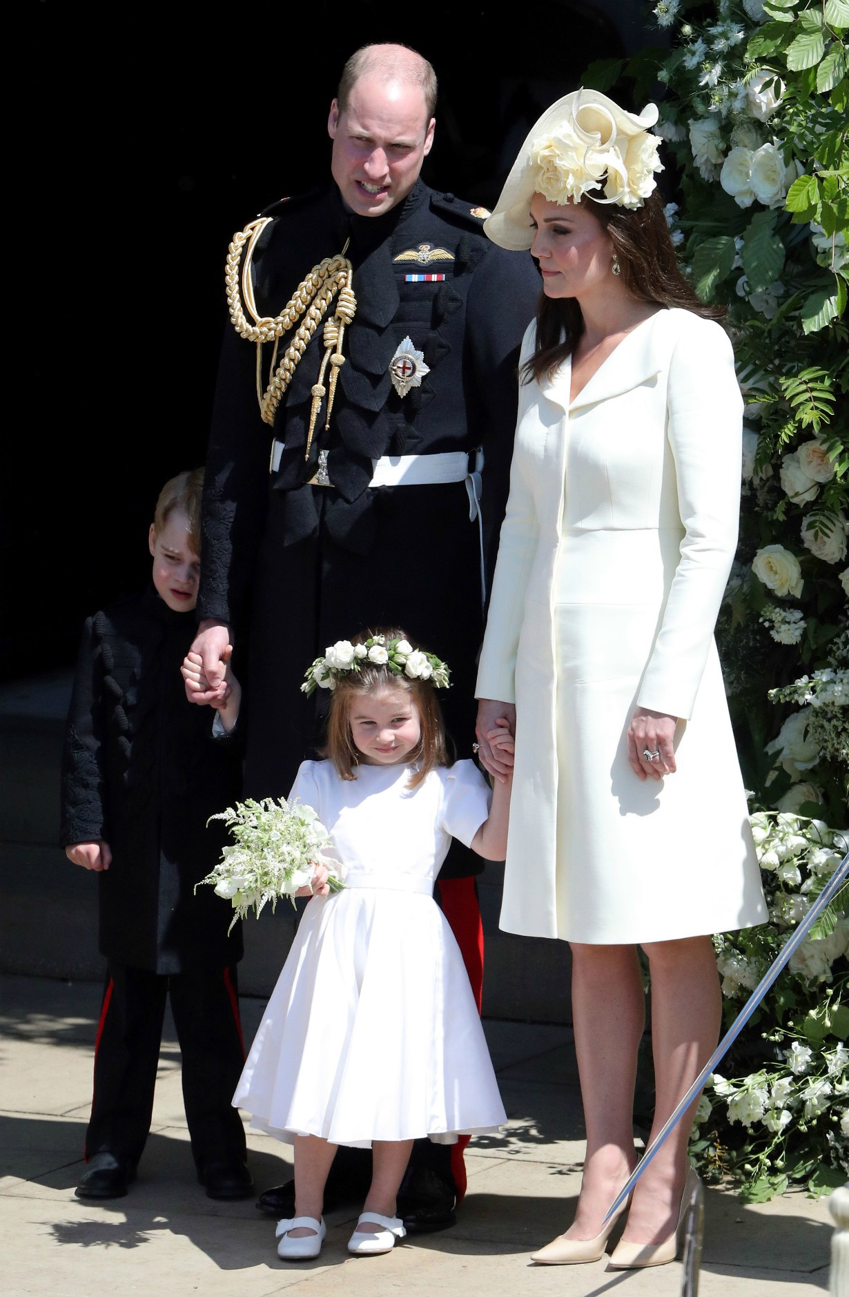Princess Charlotte Prince George bridesmaid pageboy