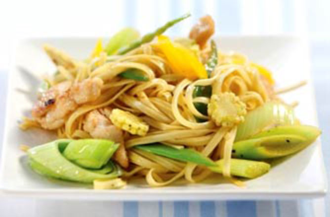 Honey lemon and ginger stir-fry