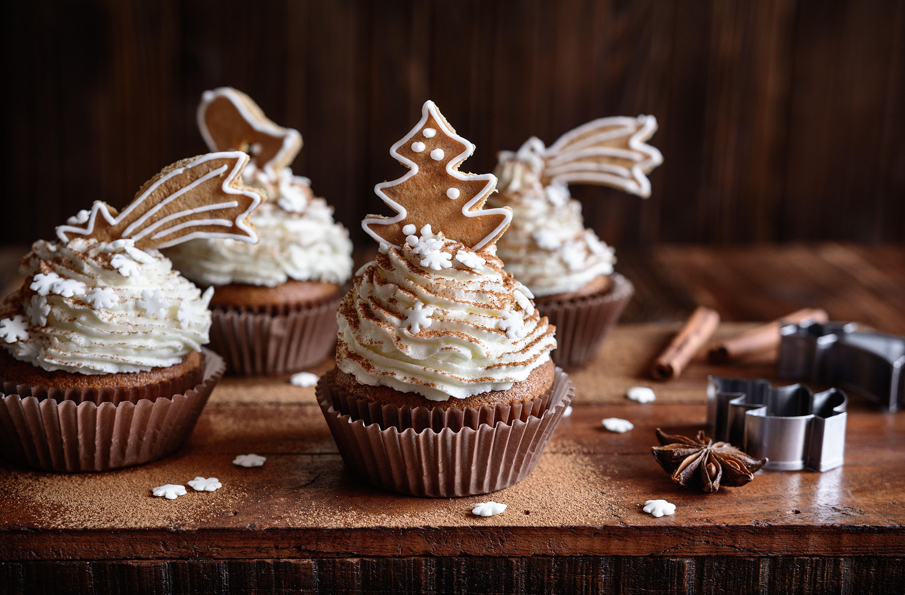 Christmas cupcakes