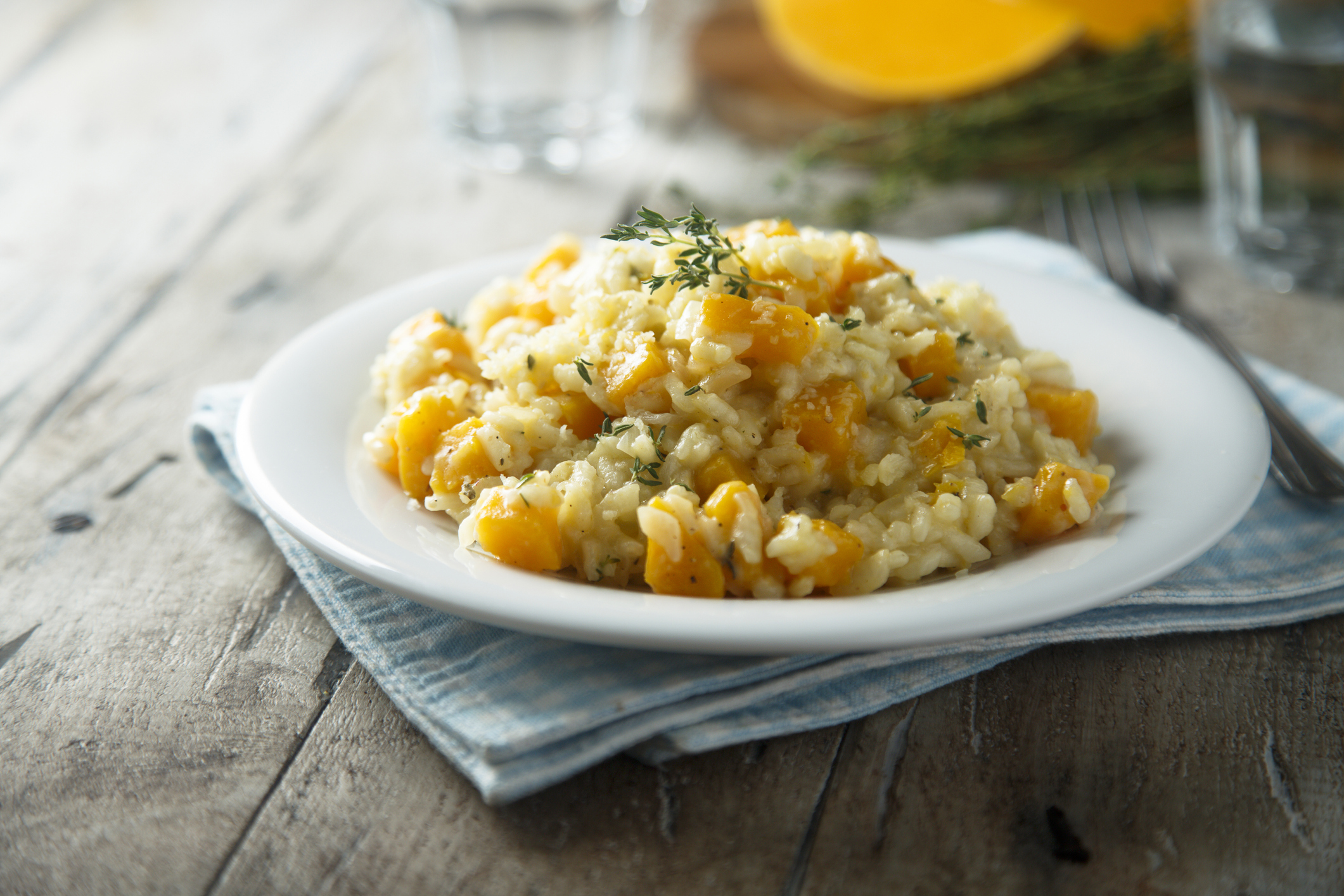 Pumpkin risotto