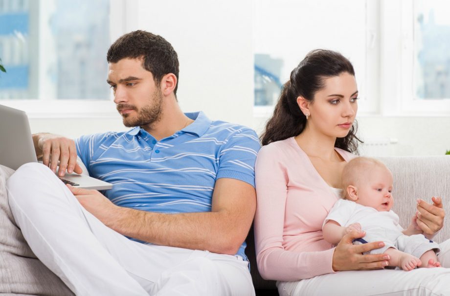 Parents split after a baby