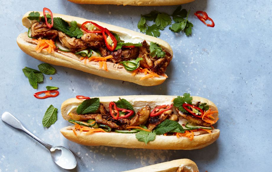 Vietnamese turkey sandwich