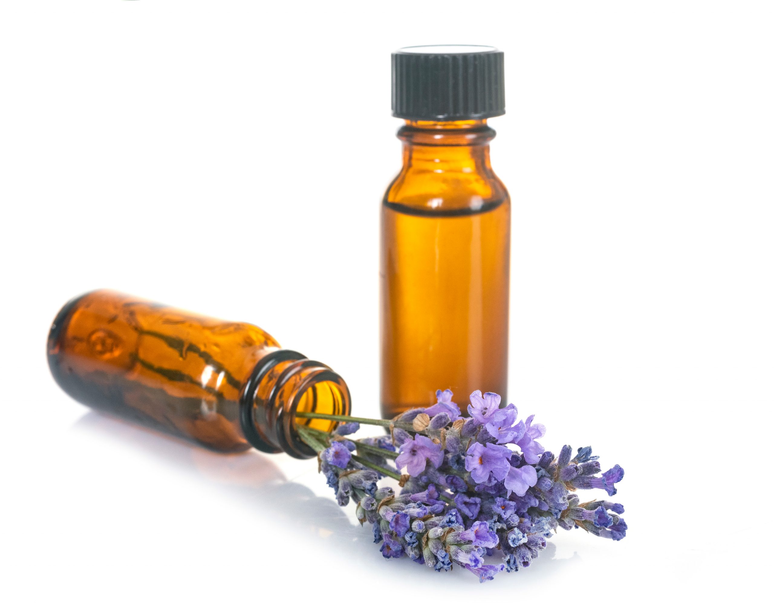 bottle of lavender oil