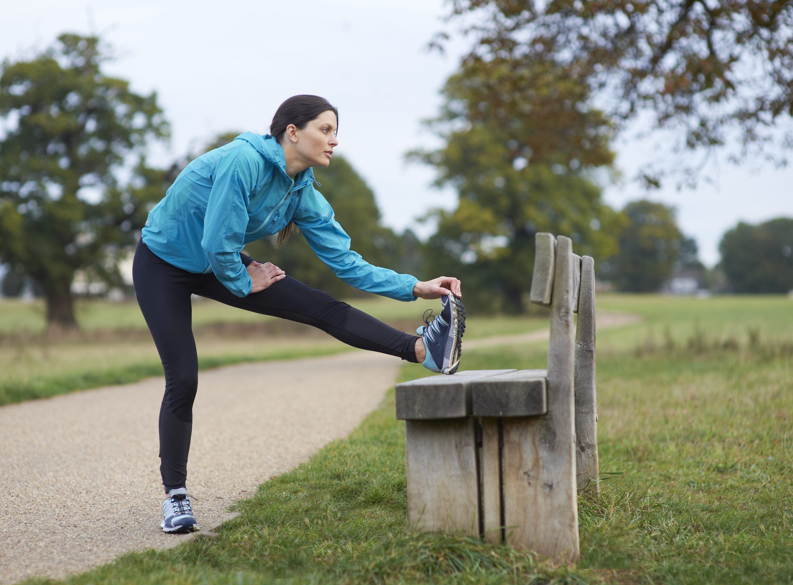 woman exercising outdoors