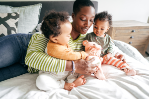 mother and two children - chinese birth chart