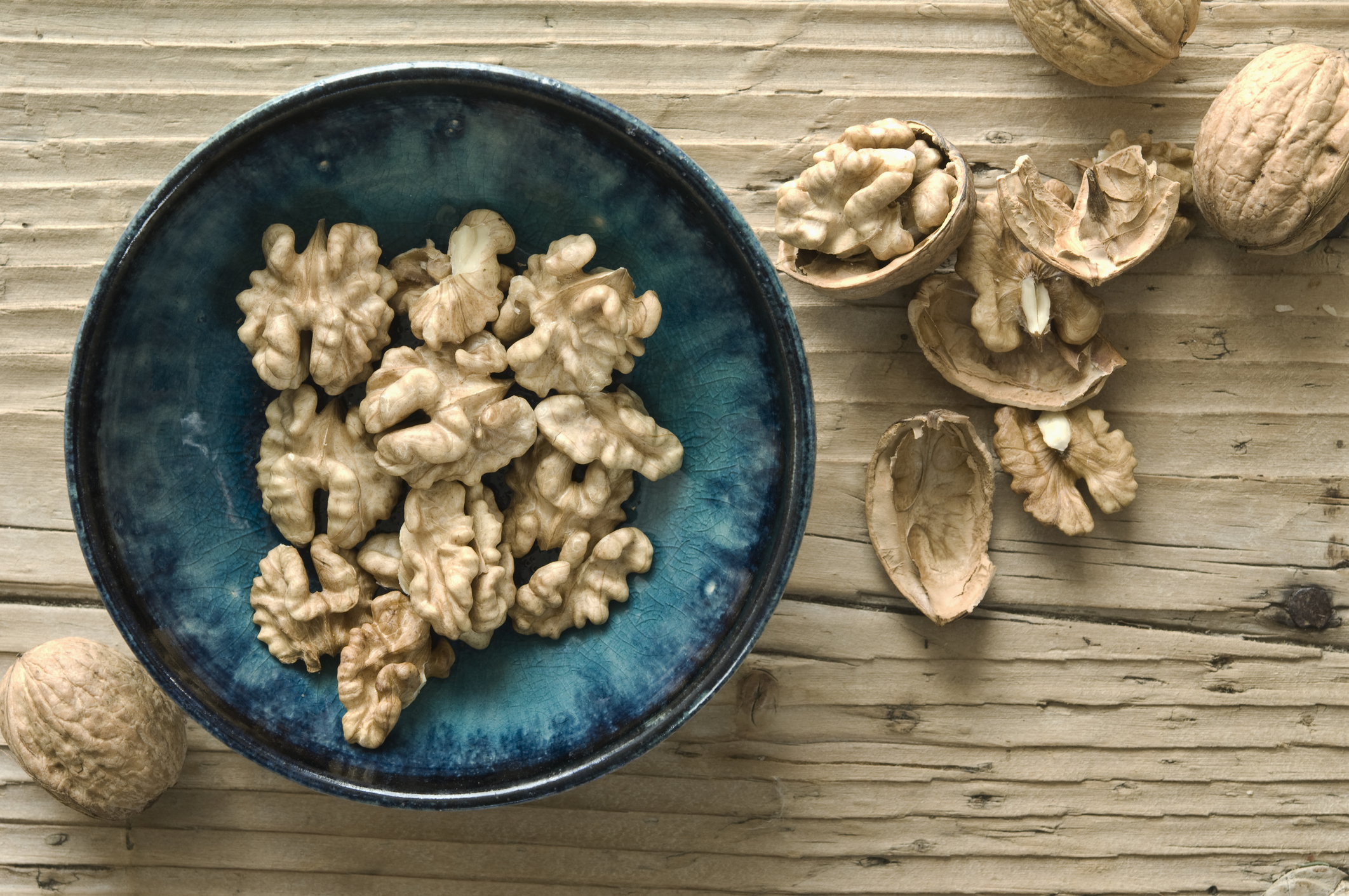 Walnuts in a bowl.