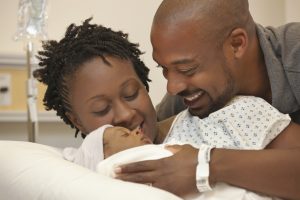 Man and woman in hospital membrane sweep
