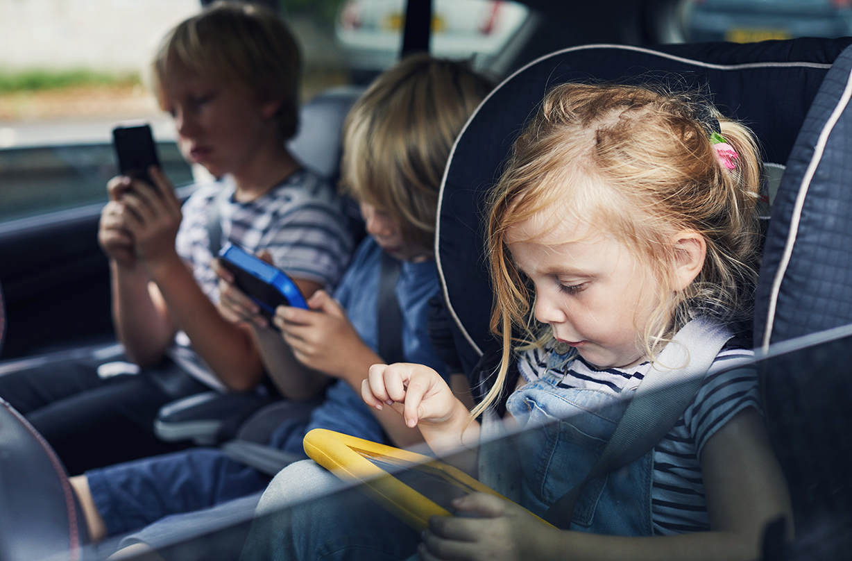 parents stressful car journeys kids antics