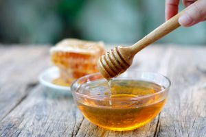 A bowl of runny honey