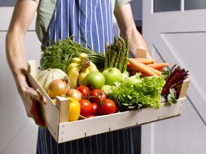 A box full of vegetables