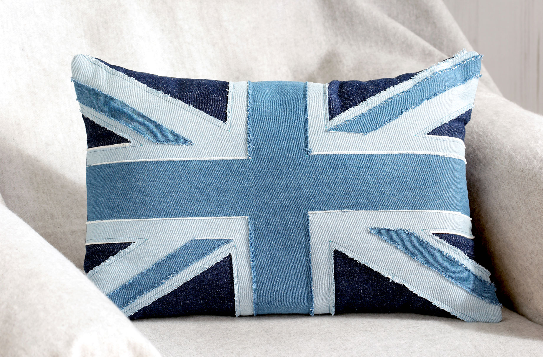 Union Jack cushion to sew