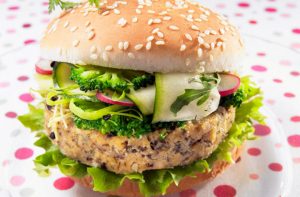 store cupboard recipes: bean burgers