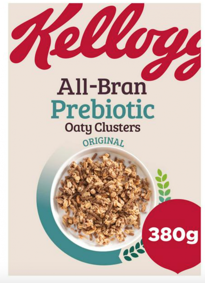 Kellogg's All-Bran Prebiotic Oaty Clusters Original Cereal