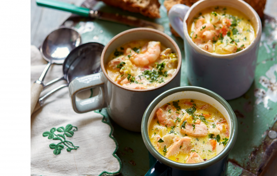 Irish Fish Chowder With Soda Bread Irish Recipes GoodtoKnow
