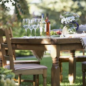 outside, dining