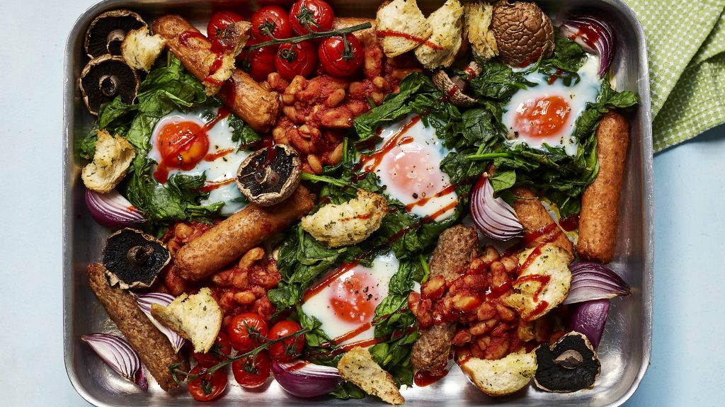 Veggie Breakfast Tray Bake Breakfast Recipes GoodtoKnow