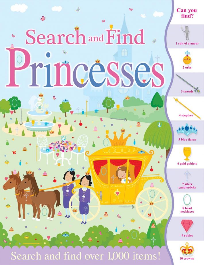 Search and Find Princesses book