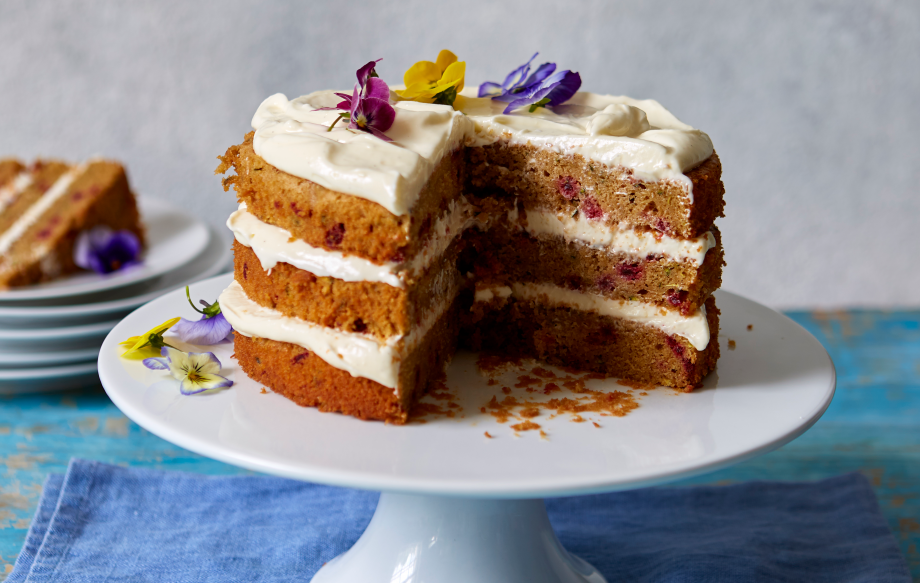 Courgette and beetroot cake